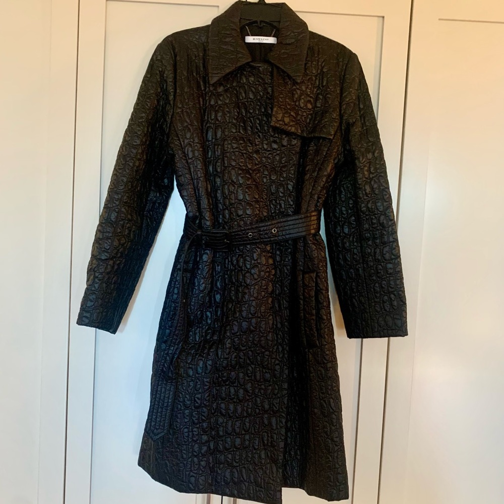 Givenchy Quilted Black Trench coat